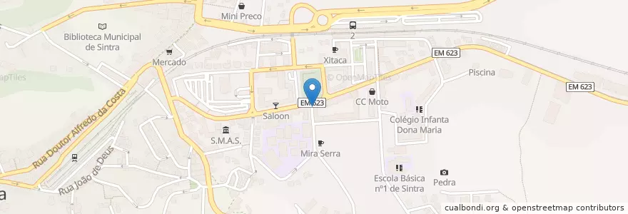 Mapa de ubicacion de Panisintra en Portogallo, Área Metropolitana De Lisboa, Lisbona, Grande Lisboa, Sintra, Sintra.