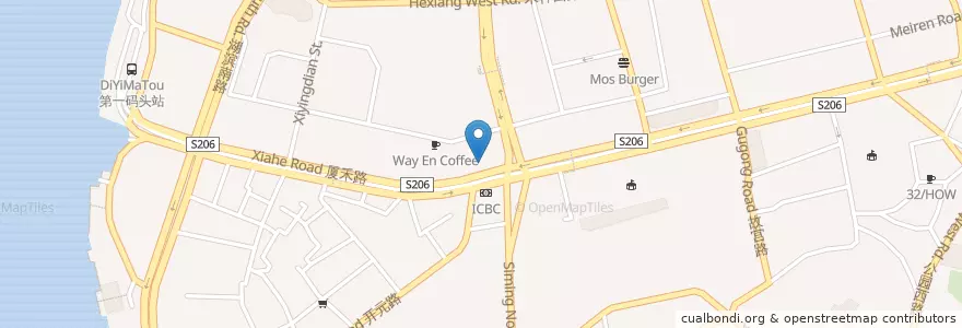 Mapa de ubicacion de The Bank Centre en China, Fujian, Siming District.