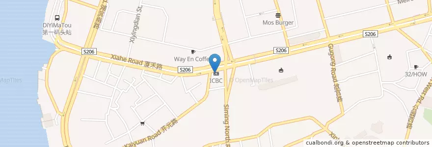 Mapa de ubicacion de ICBC en China, Fujian, Siming.