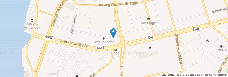 Mapa de ubicacion de Parking Lot en Çin, Fujian, 思明区.