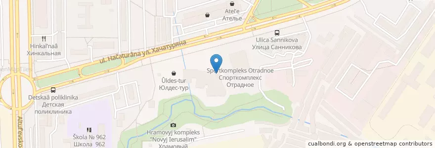 Mapa de ubicacion de Татарская кухня en Russland, Föderationskreis Zentralrussland, Moskau, Nordöstlicher Verwaltungsbezirk, Район Отрадное.