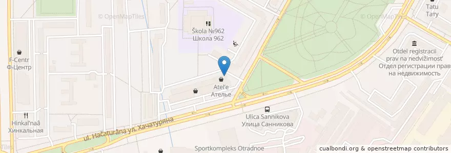 Mapa de ubicacion de Новадент en Russia, Distretto Federale Centrale, Москва, Северо-Восточный Административный Округ, Район Отрадное.