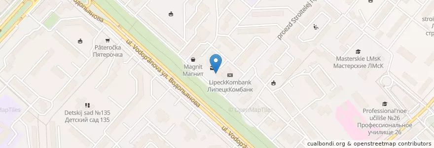 Mapa de ubicacion de Сбербанк en 俄罗斯/俄羅斯, Центральный Федеральный Округ, 利佩茨克州, Городской Округ Липецк.