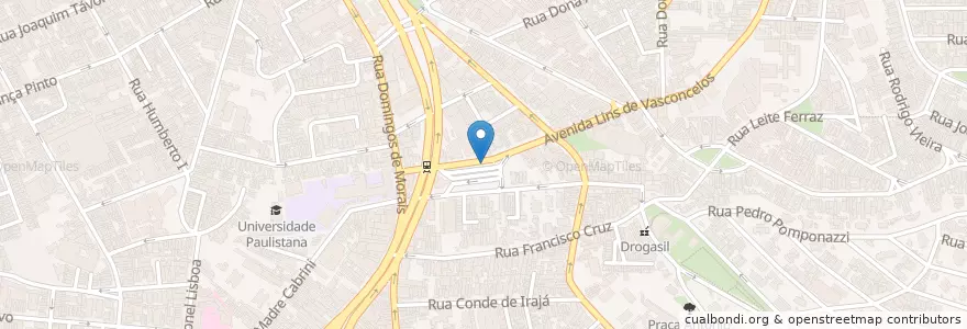 Mapa de ubicacion de Ponto de Taxi Lins en Brasil, Región Sudeste, San Pablo, Região Geográfica Intermediária De São Paulo, Região Metropolitana De São Paulo, Região Imediata De São Paulo, San Pablo.