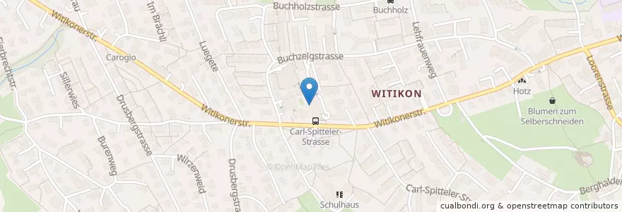 Mapa de ubicacion de BENU Apotheke en Switzerland, Zurich, District Zurich, Zurich.