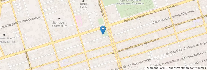 Mapa de ubicacion de KFC en ロシア, 南部連邦管区, ロストフ州, Городской Округ Ростов-На-Дону.