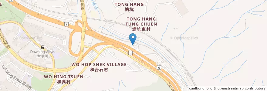 Mapa de ubicacion de 加德士-粉嶺九龍坑加油站 Caltex-Kau Lung Hang Petrol Filling Station en China, Hong Kong, Provincia De Cantón, Nuevos Territorios.