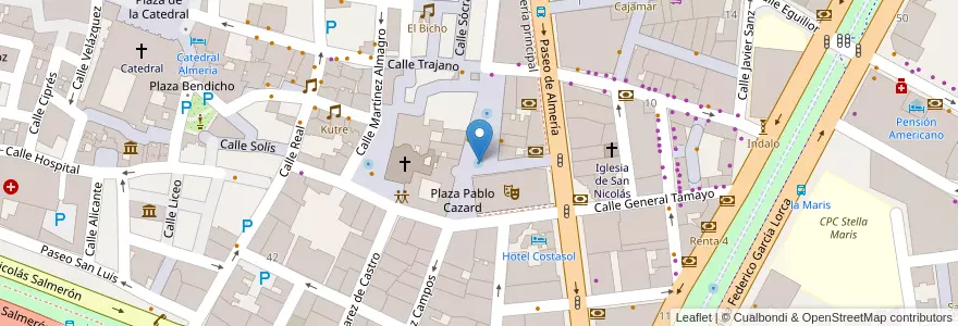 Mapa de ubicacion de 16. Plaza Marqués de Heredia II en スペイン, アンダルシア州, アルメリア, アルメリア.