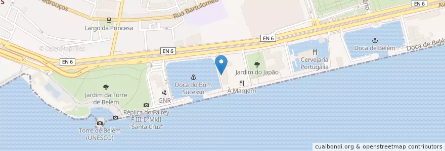 Mapa de ubicacion de Mensagem en ポルトガル, Área Metropolitana De Lisboa, Lisboa, Grande Lisboa, Belém.