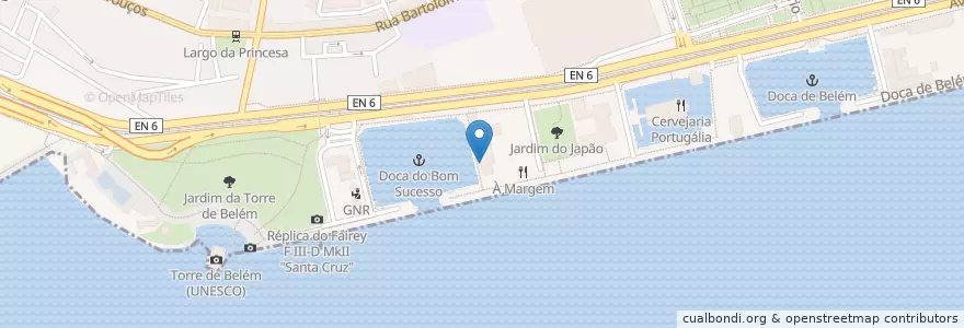 Mapa de ubicacion de Feitoria Restaurante & Wine Bar en Portugal, Área Metropolitana De Lisboa, Lisbon, Grande Lisboa, Belém.