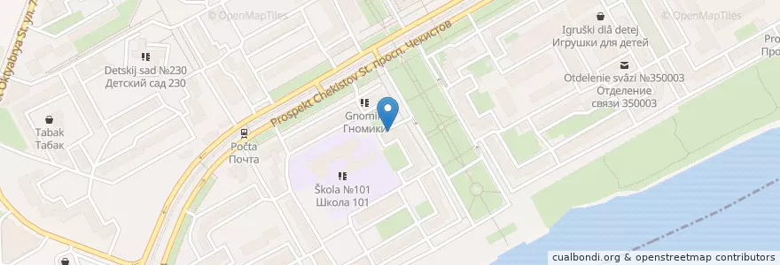 Mapa de ubicacion de Наш круг en Rusia, Южный Федеральный Округ, Краснодарский Край, Городской Округ Краснодар.