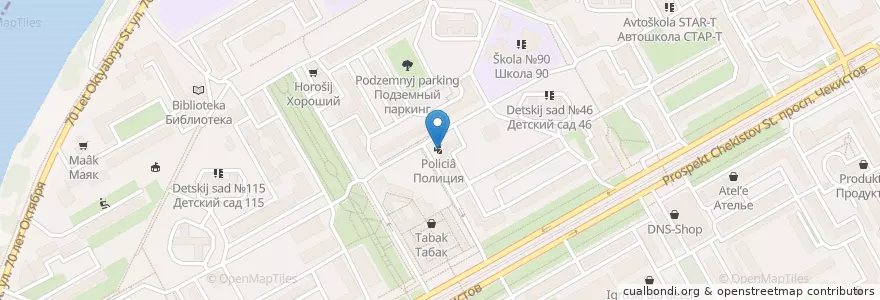 Mapa de ubicacion de Полиция en Rusya Federasyonu, Южный Федеральный Округ, Krasnodar Krayı, Городской Округ Краснодар.