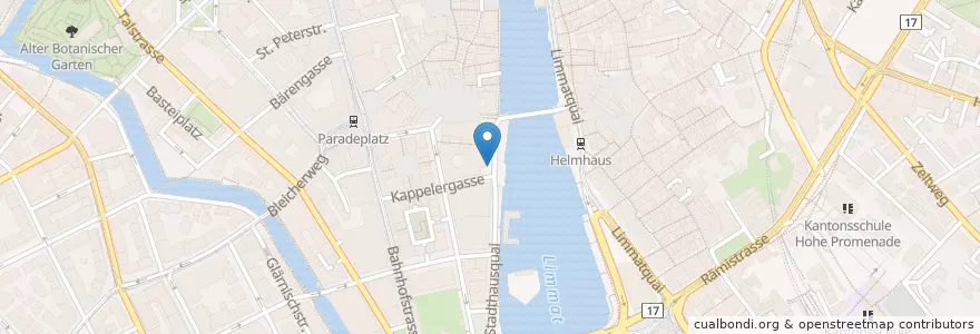 Mapa de ubicacion de Stadthaus en Switzerland, Zurich, District Zurich, Zurich.