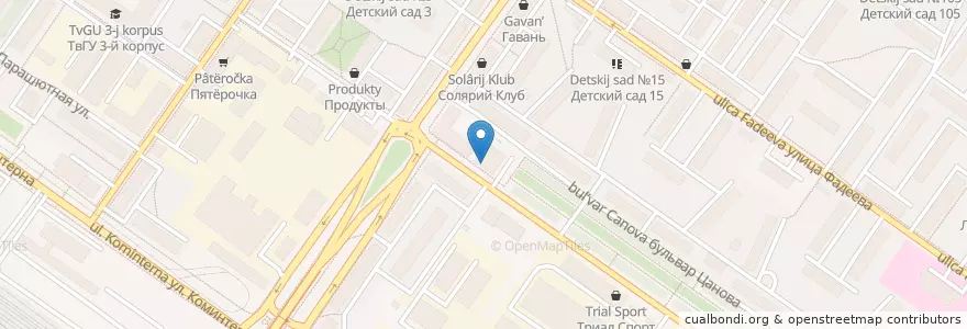 Mapa de ubicacion de Старый Баку en Rusland, Centraal Federaal District, Тверская Область, Городской Округ Тверь, Калининский Район.