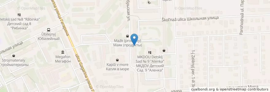 Mapa de ubicacion de №28 en Rusia, Приволжский Федеральный Округ, Óblast De Kírov, Городской Округ Вятские Поляны.