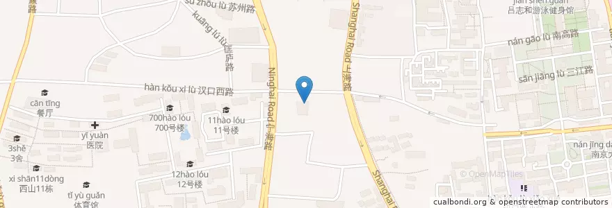 Mapa de ubicacion de 中国工商银行 en 中国, 江苏省, 南京市, 鼓楼区.