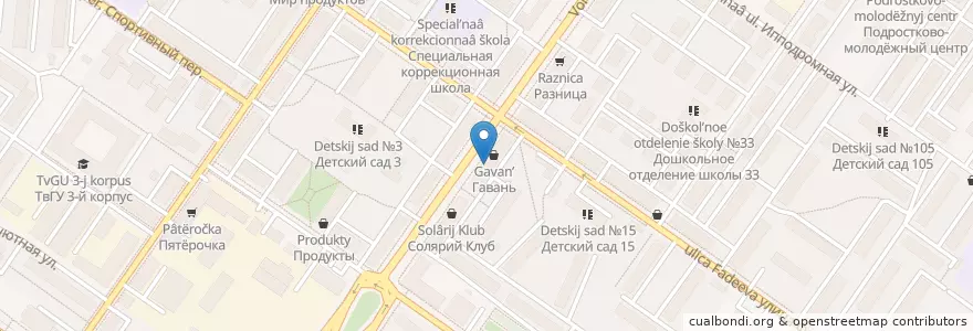 Mapa de ubicacion de Вектор-М en Russland, Föderationskreis Zentralrussland, Oblast Twer, Городской Округ Тверь, Калининский Район.