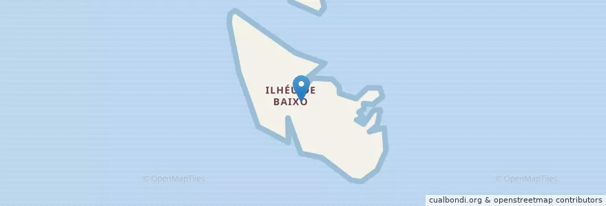 Mapa de ubicacion de Ilhéu de Baixo en Portekiz, Açores, Ilhéu De Baixo, Graciosa.