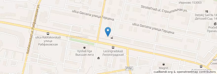 Mapa de ubicacion de Сбербанк en Rusia, Distrito Federal Central, Óblast De Ivánovo, Ивановский Район, Городской Округ Иваново.
