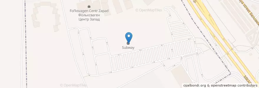 Mapa de ubicacion de Subway en 俄罗斯/俄羅斯, Центральный Федеральный Округ, 莫斯科州, Одинцовский Городской Округ.