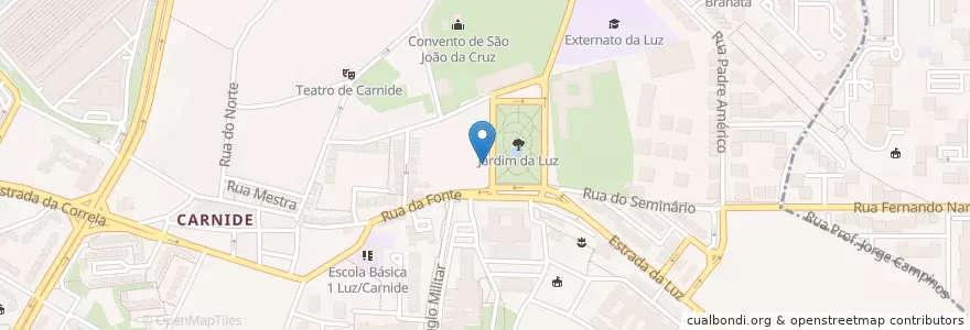 Mapa de ubicacion de Teatro da Luz en Portekiz, Área Metropolitana De Lisboa, Lisboa, Grande Lisboa, Lizbon, Carnide.