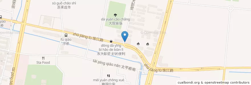 Mapa de ubicacion de 中国工商银行小营支行 en China, Jiangsu, Nanjing City, Xuanwu District.