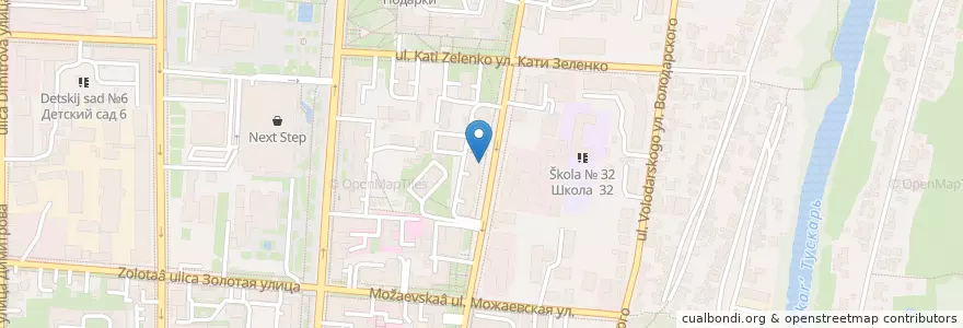 Mapa de ubicacion de Бинбанк en Rusya Federasyonu, Центральный Федеральный Округ, Kursk Oblastı, Курский Район, Городской Округ Курск.
