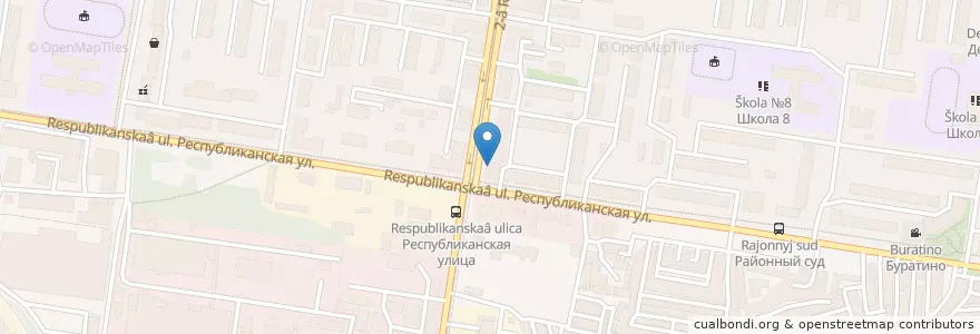 Mapa de ubicacion de ПриватБанк en Rússia, Distrito Federal Central, Oblast De Kursk, Курский Район, Городской Округ Курск.