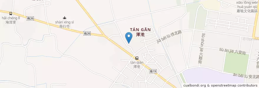 Mapa de ubicacion de 代天護國宮 en Тайвань, Тайнань, 佳里區.