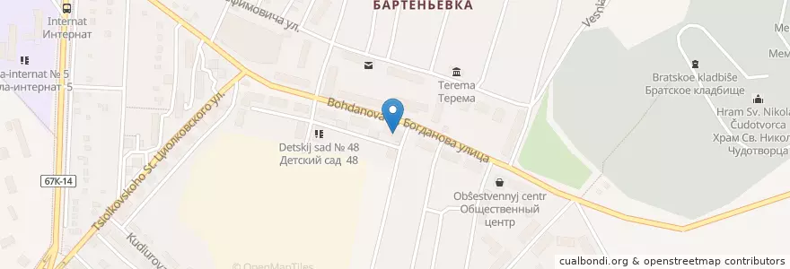 Mapa de ubicacion de Аптечный пункт en Rusland, Zuidelijk Federaal District, Sebastopol, Севастополь, Нахимовский Район, Нахимовский Округ.