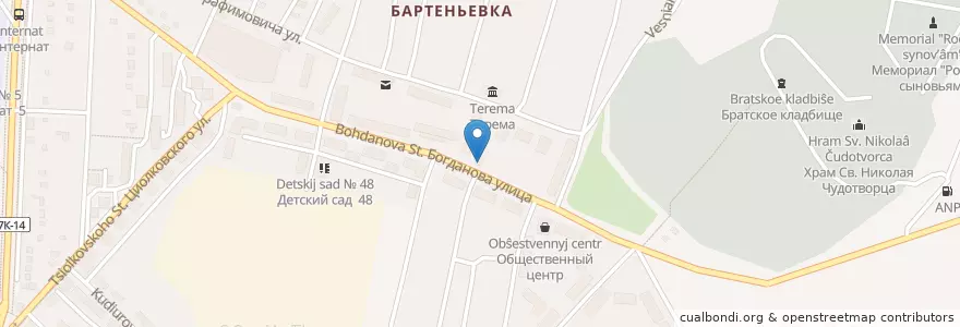Mapa de ubicacion de Доминик en Russia, South Federal District, Sevastopol, Sevastopol, Нахимовский Район, Нахимовский Округ.