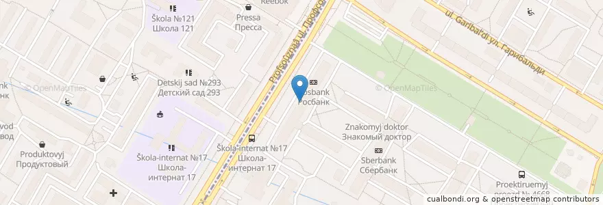 Mapa de ubicacion de Бинбанк en Russia, Distretto Federale Centrale, Москва, Юго-Западный Административный Округ, Район Черёмушки.