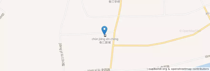 Mapa de ubicacion de 春江新城 en China, Jiangsu, Nanjing, 雨花台区.