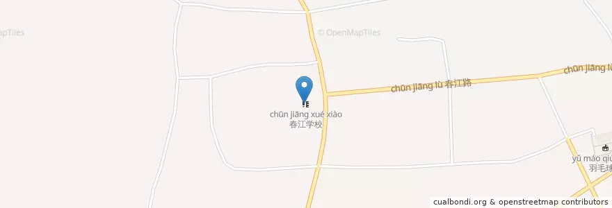 Mapa de ubicacion de 春江学校 en China, Jiangsu, Nanjing, 雨花台区.