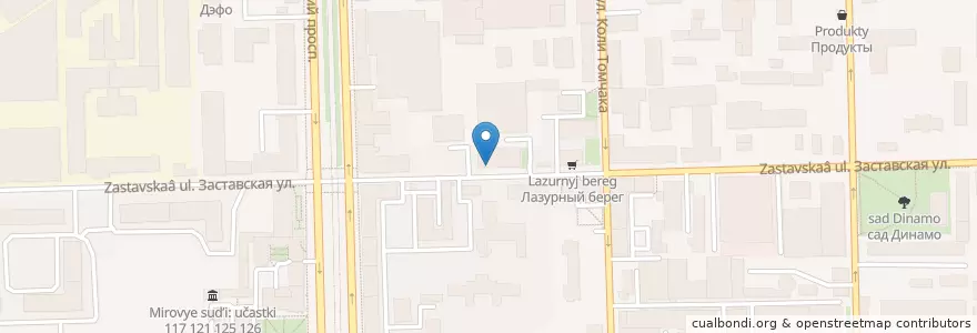 Mapa de ubicacion de Брандмейстер en Russland, Föderationskreis Nordwest, Oblast Leningrad, Sankt Petersburg, Moskauer Rajon, Округ Московская Застава.
