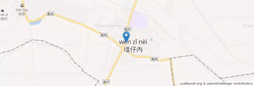 Mapa de ubicacion de 塭內派出所 en 臺灣, 臺南市, 佳里區.