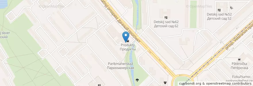 Mapa de ubicacion de Фармакор en Russie, District Fédéral Du Nord-Ouest, Oblast De Léningrad, Saint-Pétersbourg, Кировский Район, Округ Дачное.