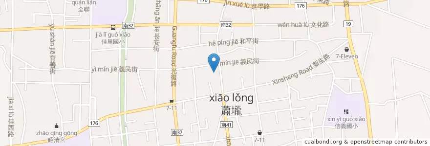 Mapa de ubicacion de 金唐殿 en 臺灣, 臺南市, 佳里區.