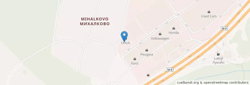Mapa de ubicacion de Автоторгбанк en Russland, Föderationskreis Zentralrussland, Oblast Moskau, Городской Округ Красногорск.