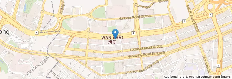 Mapa de ubicacion de Pret A Manger en China, Guangdong, Hongkong, Hongkong, New Territories, 灣仔區 Wan Chai District.