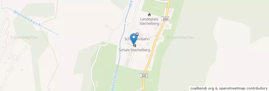 Mapa de ubicacion de Schule Stechelberg en Suíça, Berna, Verwaltungsregion Oberland, Verwaltungskreis Interlaken-Oberhasli, Lauterbrunnen.