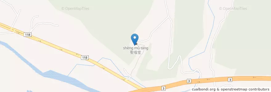 Mapa de ubicacion de 露德聖母堂 en Taïwan, Province De Taïwan, Comté De Hsinchu, 關西鎮.
