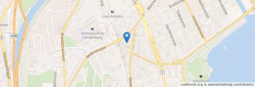 Mapa de ubicacion de Maronistand en Suisse, Zurich, District De Zurich, Zurich.