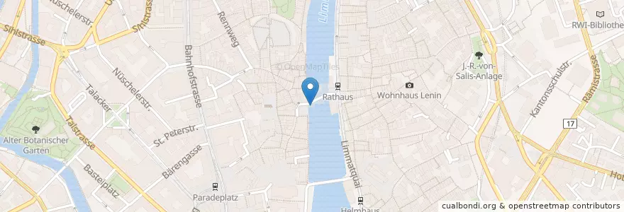 Mapa de ubicacion de Marronistand en Switzerland, Zurich, District Zurich, Zurich.