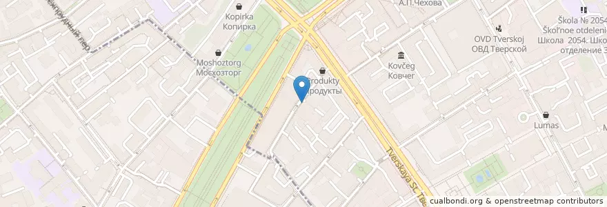 Mapa de ubicacion de ГИТИС-Театр en Россия, Центральный Федеральный Округ, Москва, Центральный Административный Округ, Тверской Район.