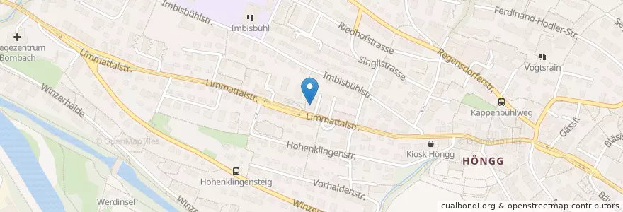 Mapa de ubicacion de Restaurant Maharani en 瑞士, 蘇黎世, Bezirk Zürich, Zürich.