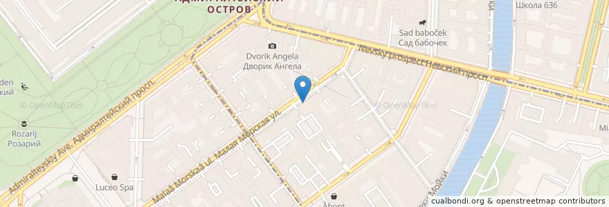 Mapa de ubicacion de Гоголь en ロシア, 北西連邦管区, レニングラード州, サンクト ペテルブルク, Адмиралтейский Район, Округ № 78.