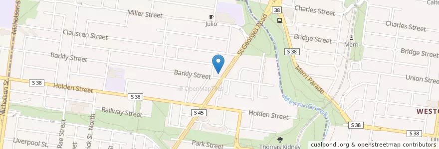 Mapa de ubicacion de Munsterhaus en Australië, Victoria.