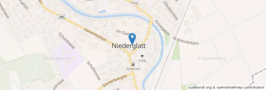 Mapa de ubicacion de Polizeistation Niederglatt en Suisse, Zurich, Bezirk Dielsdorf, Niederglatt.