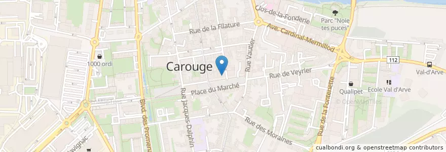 Mapa de ubicacion de Café du Marché en Switzerland, Geneva, Geneva, Carouge (Ge).
